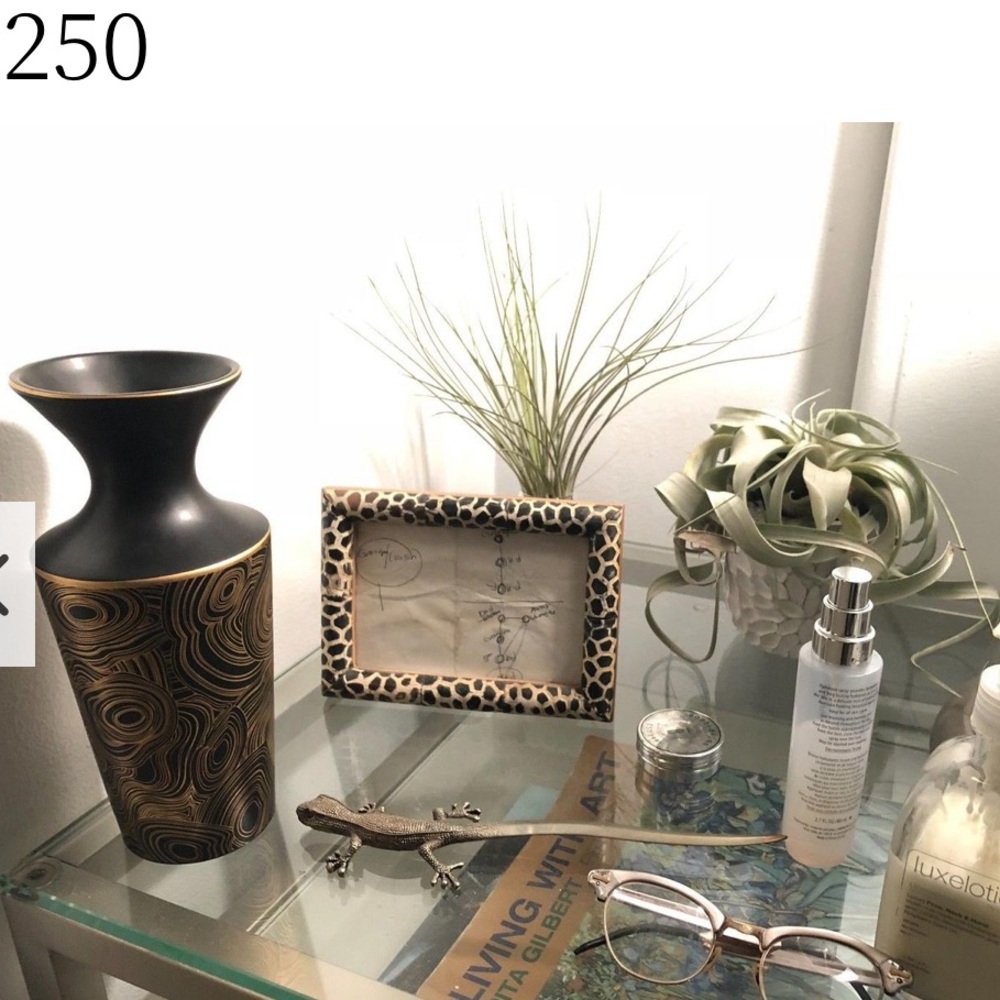 JONATHAN ADLER
MALACHITE BLACK & GOLD FUTURA VASE BLACK AND GOLD VASE
$250 NEW - Picture 12 of 16